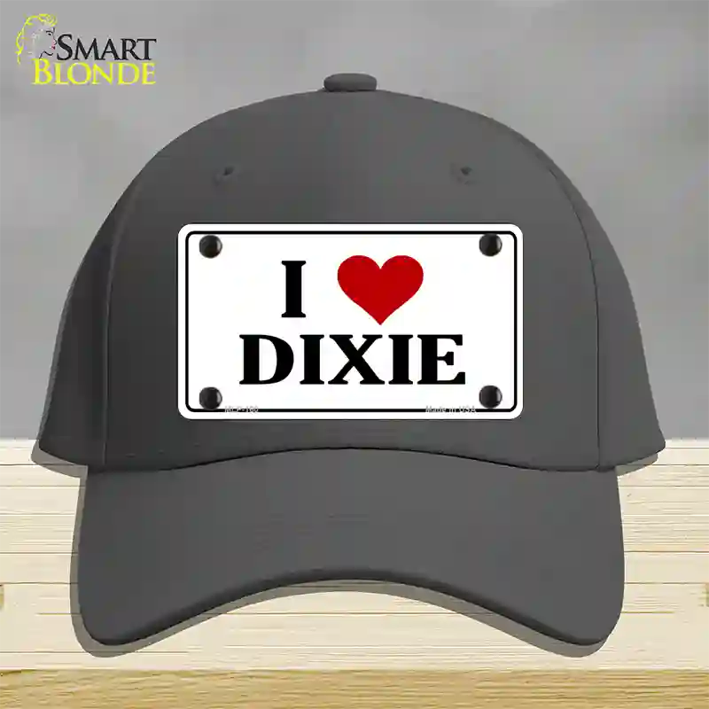 I Love Dixie Novelty License Plate Hat Cotton / Charcoal