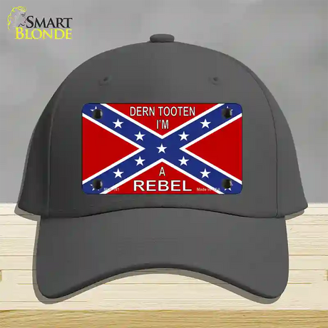 Im A Rebel Novelty License Plate Hat Cotton / Charcoal