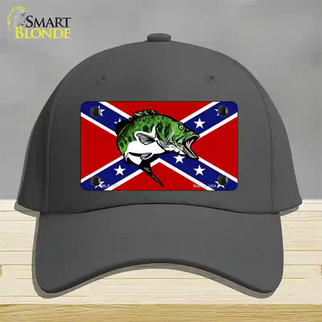 Rebel Fish Novelty License Plate Hat Cotton / Charcoal