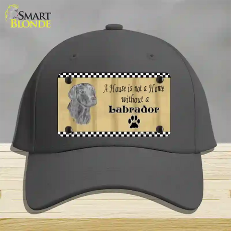 Pencil Sketch Labrador Novelty License Plate Hat Cotton / Charcoal