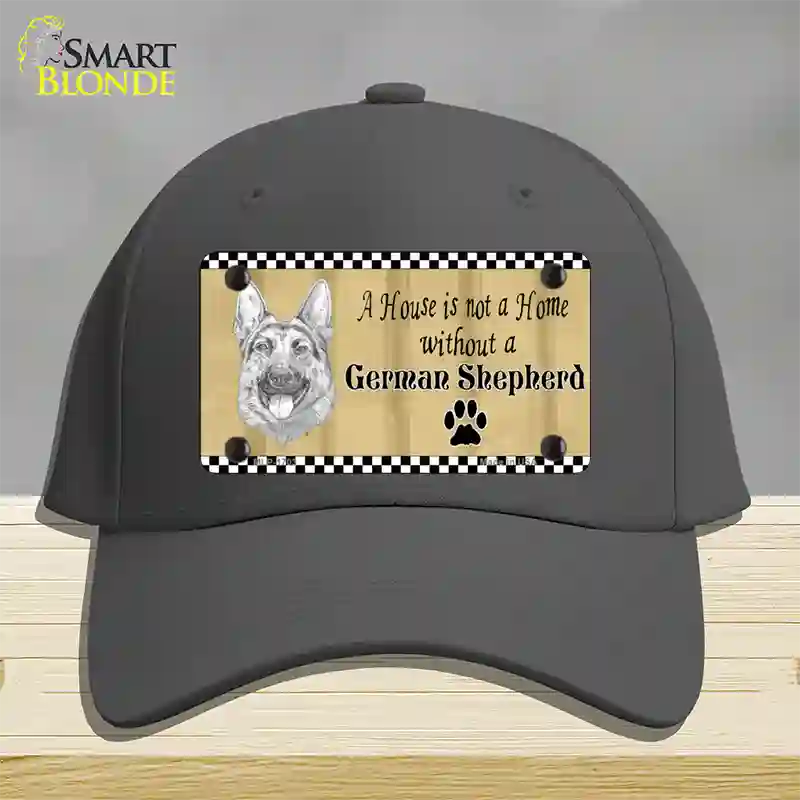 Pencil Sketch German Shepherd Novelty License Plate Hat Cotton / Charcoal