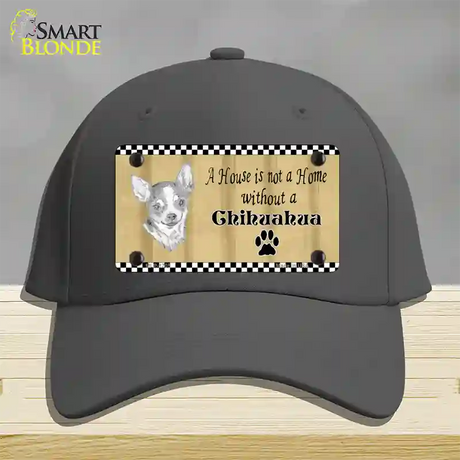 Pencil Sketch Chihuahua Novelty License Plate Hat Cotton / Charcoal