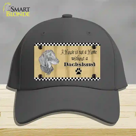 Pencil Sketch Dachshund Novelty License Plate Hat Cotton / Charcoal