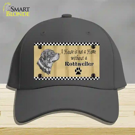 Pencil Sketch Rottweiler Novelty License Plate Hat Cotton / Charcoal