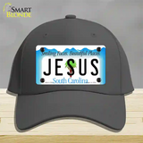 Jesus South Carolina Blue Novelty License Plate Hat Cotton / Charcoal