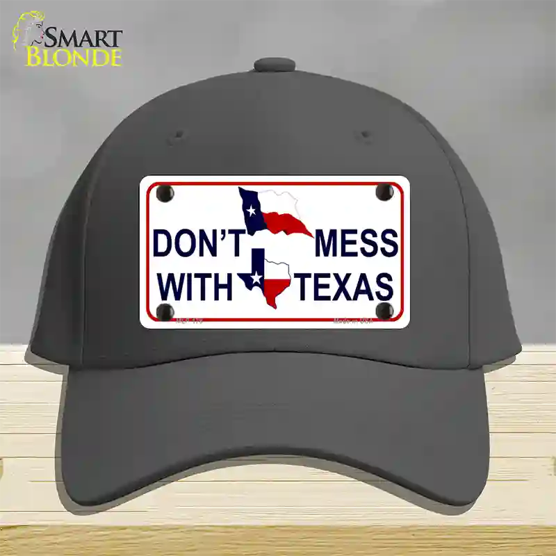 Dont Mess With Texas Novelty License Plate Hat Cotton / Charcoal