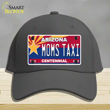 Arizona Centennial Moms Taxi Novelty License Plate Hat Cotton / Charcoal