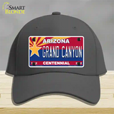 Arizona Centennial Grand Canyon Novelty License Plate Hat Cotton / Charcoal