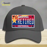 Arizona Centennial Retired Novelty License Plate Hat Cotton / Charcoal