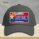 Arizona Centennial Cardinals Novelty License Plate Hat Cotton / Charcoal