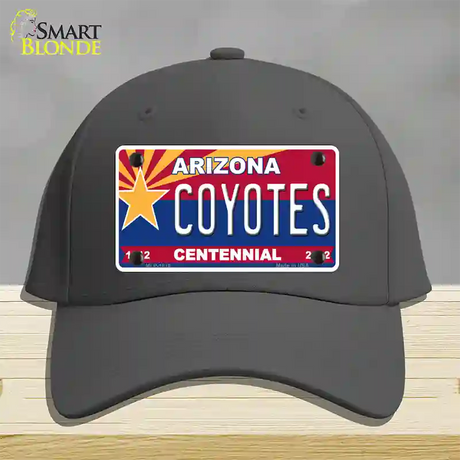 Arizona Centennial Coyotes Novelty License Plate Hat Cotton / Charcoal