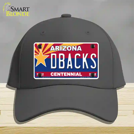 Arizona Centennial Dbacks Novelty License Plate Hat Cotton / Charcoal