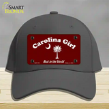 Carolina Girl Burgundy Novelty License Plate Hat Cotton / Charcoal