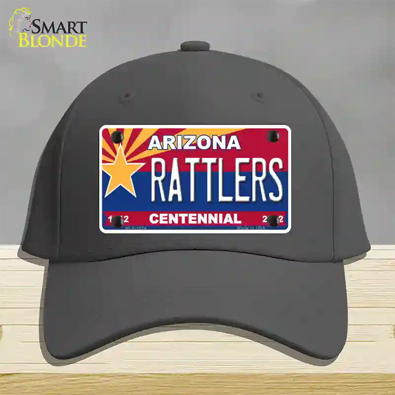 Arizona Centennial Rattlers Novelty License Plate Hat Cotton / Charcoal