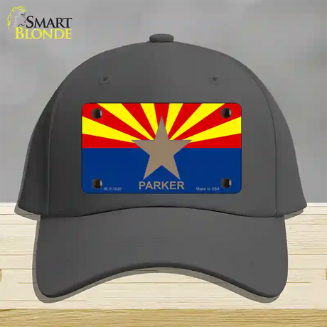 Parker Arizona State Flag Novelty License Plate Hat Cotton / Charcoal