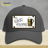 Man Cave Novelty License Plate Hat Cotton / Charcoal