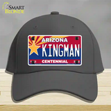 Arizona Centennial Kingman Novelty License Plate Hat Cotton / Charcoal