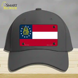 Georgia State Flag Novelty License Plate Hat Cotton / Charcoal