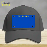 California Blue State Novelty License Plate Hat Cotton / Charcoal