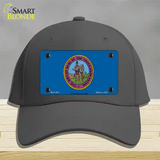 Chickasaw Nation Flag Novelty License Plate Hat Cotton / Charcoal