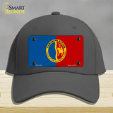 Comanche Nation Flag Novelty License Plate Hat Cotton / Charcoal