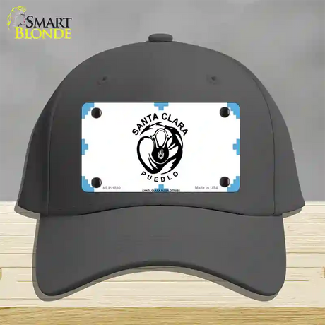 Santa Clara Pueblo Flag Novelty License Plate Hat Cotton / Charcoal