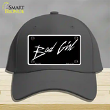 Bad Girl Novelty License Plate Hat Cotton / Charcoal