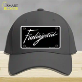 Fuelinjected Novelty License Plate Hat Cotton / Charcoal