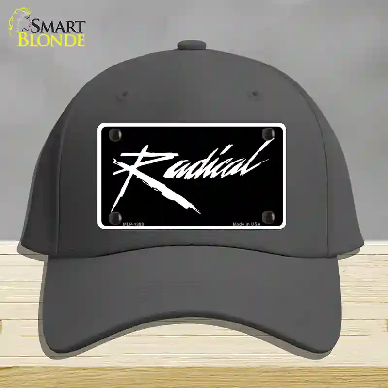 Radical Novelty License Plate Hat Cotton / Charcoal