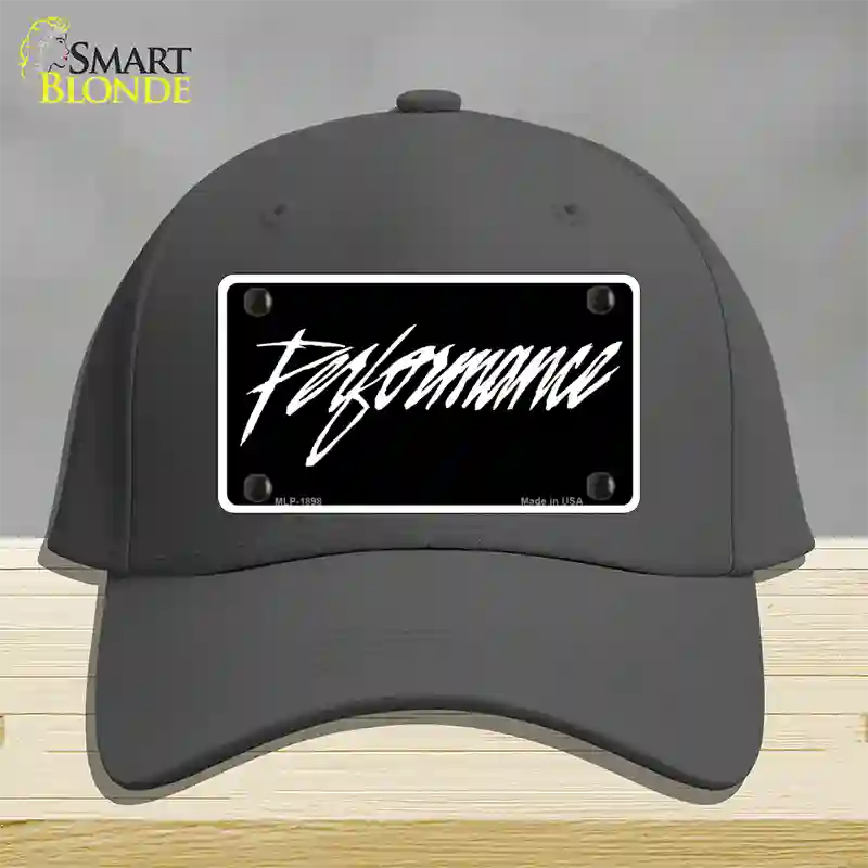 Performance Novelty License Plate Hat Cotton / Charcoal