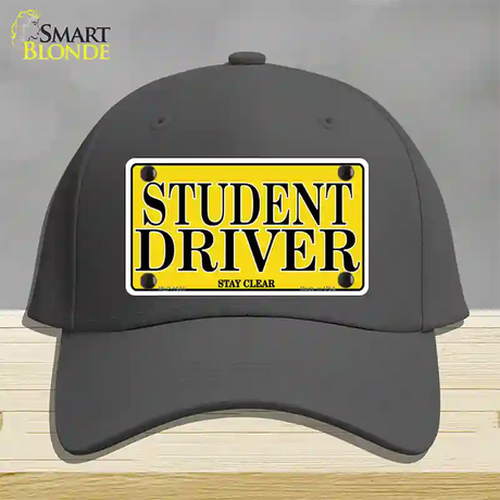 Student Driver Novelty License Plate Hat Cotton / Charcoal