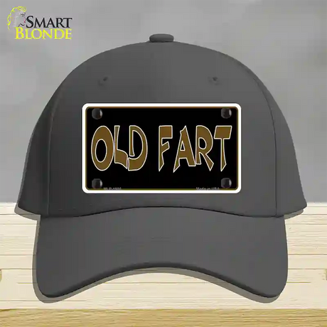 Old Fart Novelty License Plate Hat Cotton / Charcoal