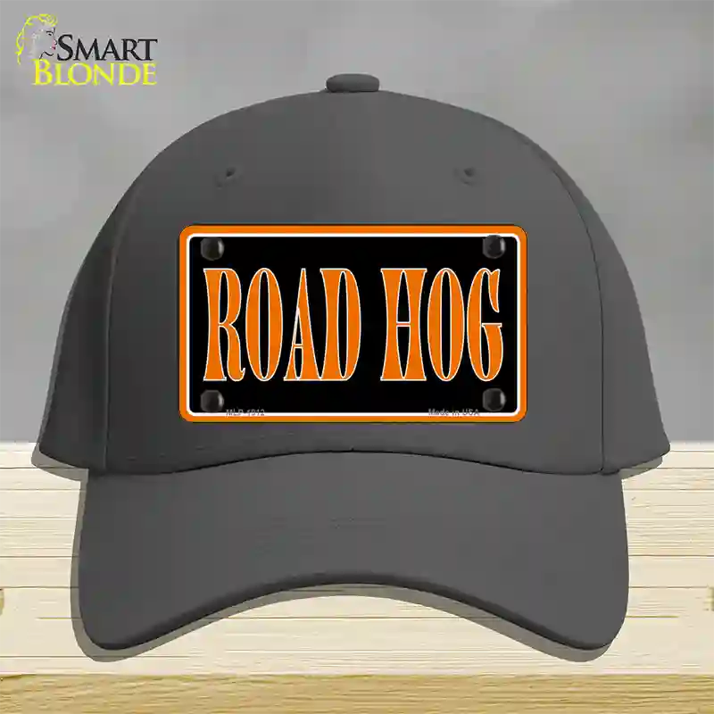 Road Hog Novelty License Plate Hat Cotton / Charcoal