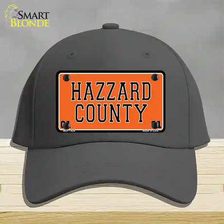 Hazard County Novelty License Plate Hat Cotton / Charcoal