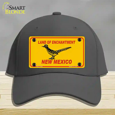 Road Runner New Mexico Novelty License Plate Hat Cotton / Charcoal