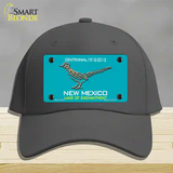 Road Runner Teal New Mexico Novelty License Plate Hat Cotton / Charcoal