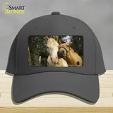 Horses Sweet On Each Other Novelty License Plate Hat Cotton / Charcoal