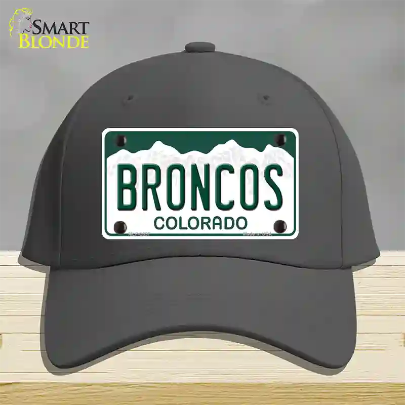 Broncos Colorado State Novelty License Plate Hat Cotton / Charcoal