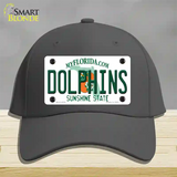 Dolphins Florida State Novelty License Plate Hat Cotton / Charcoal