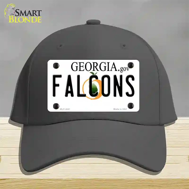 Falcons Georgia State Novelty License Plate Hat Cotton / Charcoal