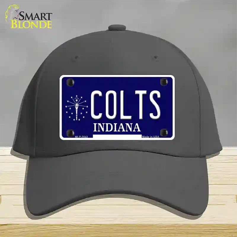 Colts Indiana State Novelty License Plate Hat Cotton / Charcoal