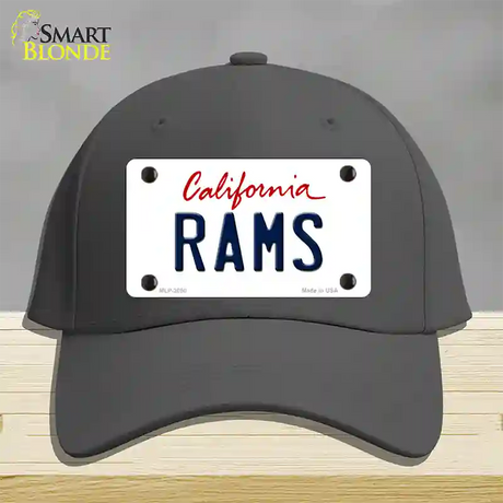 Rams California State Novelty License Plate Hat Cotton / Charcoal