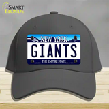 Giants New York State Novelty License Plate Hat Cotton / Charcoal