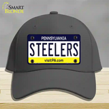 Steelers Pennsylvania State Novelty License Plate Hat Cotton / Charcoal