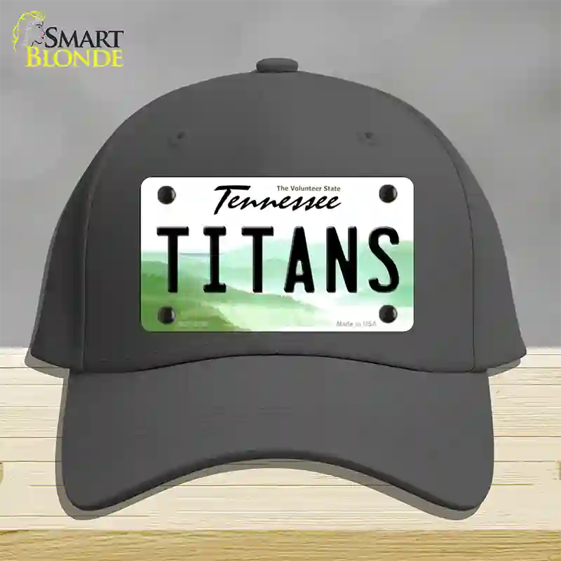 Titans Tennessee State Novelty License Plate Hat Cotton / Charcoal