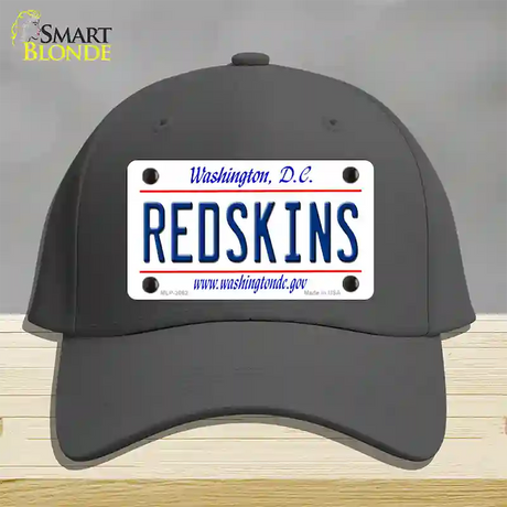 Redskins Washington State Novelty License Plate Hat Cotton / Charcoal