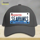 Seahawks Washington State Novelty License Plate Hat Cotton / Charcoal