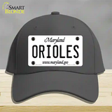 Orioles Maryland State Novelty License Plate Hat Cotton / Charcoal