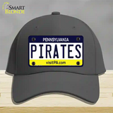 Pirates Pennsylvania State Novelty License Plate Hat Cotton / Charcoal