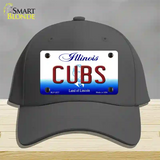 Cubs Chicago Illinois State Novelty License Plate Hat Cotton / Charcoal